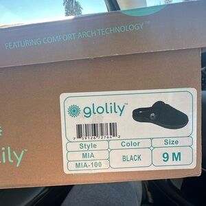 Glolily Black Comfort Slippers - Size 9M